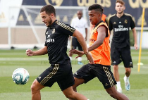 皇马好消息！阿扎尔J罗恢复合练 周末有望登场