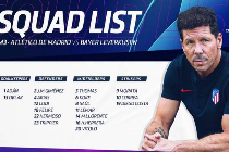 马竞欧冠名单：科斯塔莫拉塔领衔 菲利克斯伤缺