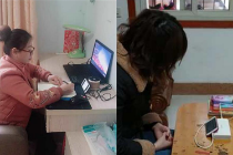 武汉江北700名销售员准时收看网络直播课